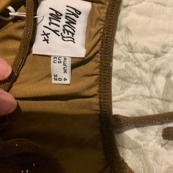 princess polly stassy glitter top - Picture 2 of 3